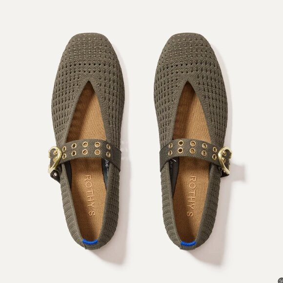 ROTHY'S The Max Buckle Mary Jane - Safari Mesh 8.5 NEW - Picture 1 of 3